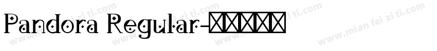 Pandora Regular字体转换